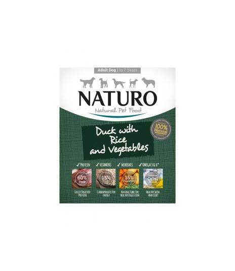 Naturo kaczka z ryżem i warzywami 400g