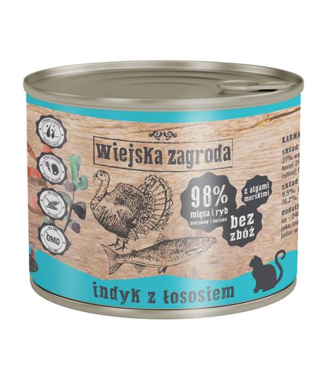 Wiejska Zagroda Indyk z Łososiem 200g