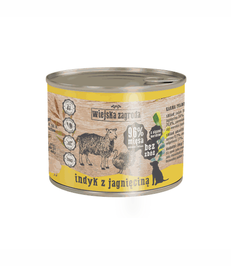 Wiejska Zagroda Indyk z jagnięciną 200g