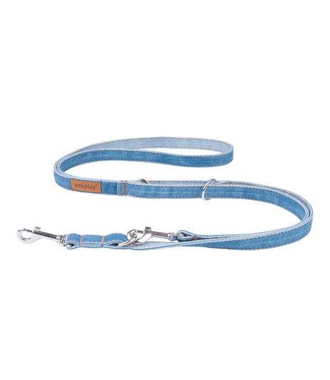 Smycz regulowana Amiplay Denim 100-200 cm x 2 cm