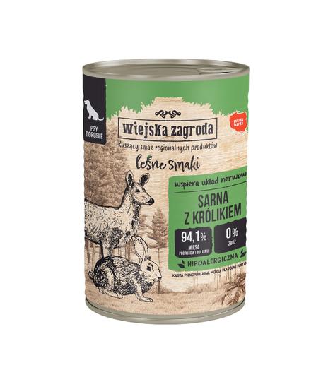 Wiejska Zagroda Leśne Smaki sarna z królikiem 400g