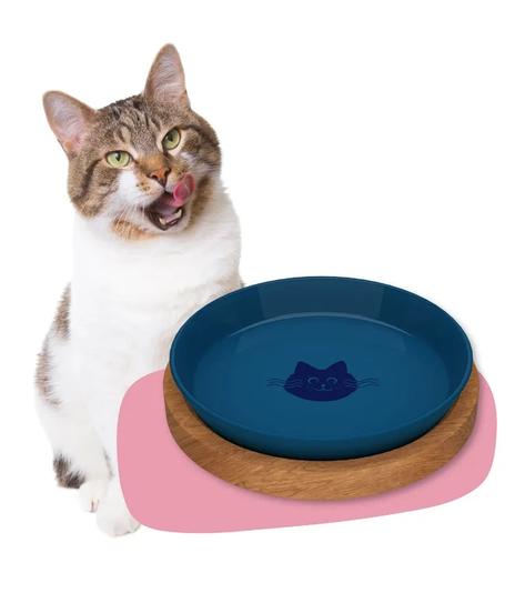 Animal Island talerzyk dla kota 18cm Deep Sea Blue