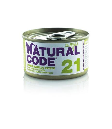 Natural Code Cat 21 Tuna, lamb and potatoes in jelly 85g