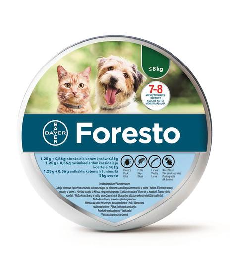 Obroża Foresto - dla małych psów i kotów - 38cm