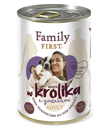 Family First Bogata w królika 400g