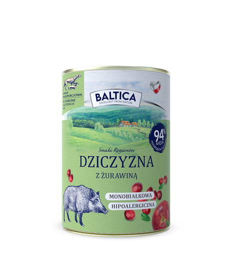 Baltica Dziczyzna z żurawiną 400g