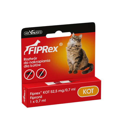 Krople FIPRex - dla kotów - 1 sztuka