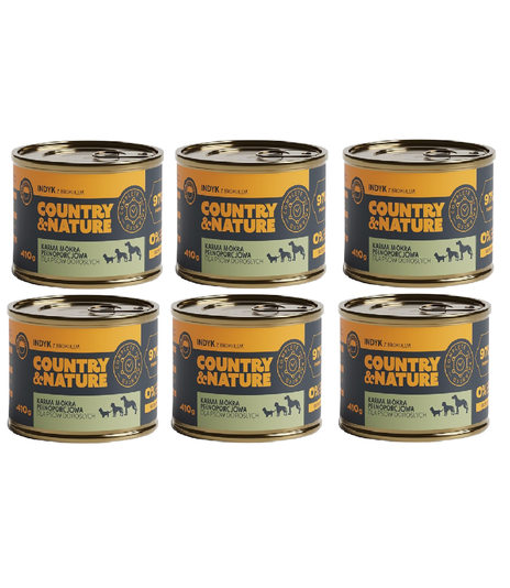 Country & Nature Indyk z brokułem 6x410g