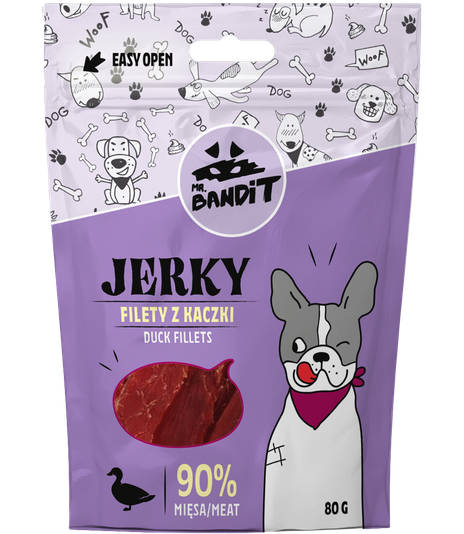 Mr. Bandit Jerky Filety z kaczki 80g