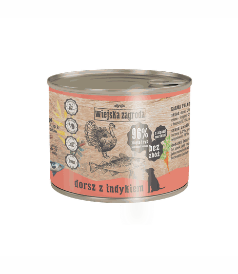 Wiejska Zagroda Dorsz z indykiem 200g