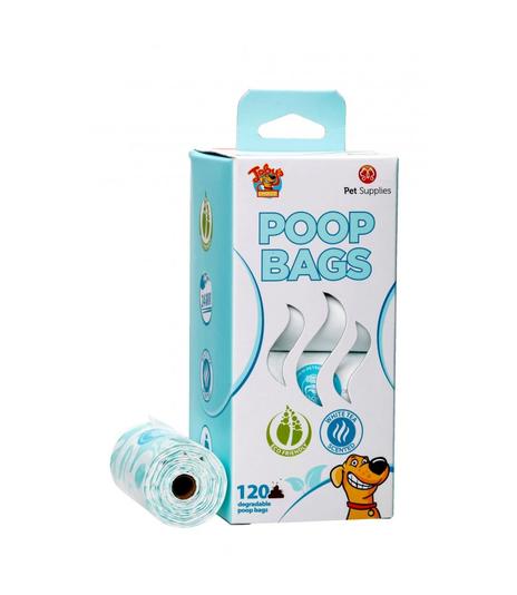 Woreczki na odchody o zapachu białej herbaty 120 szt.